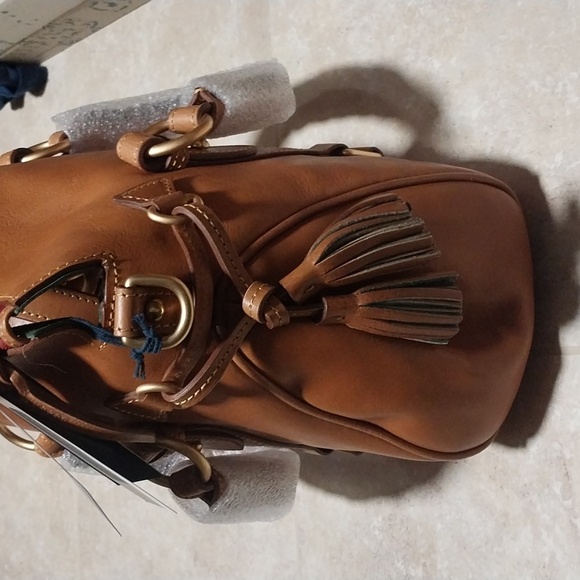 Dooney & Bourke Florentine Leather Satchel - Picture 7 of 9